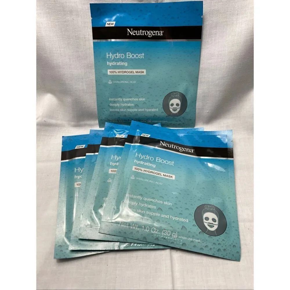 Neutrogena Hydro Boost Hydrating Hydrogel Mask w/ Hyaluronic Acid Lot of 5